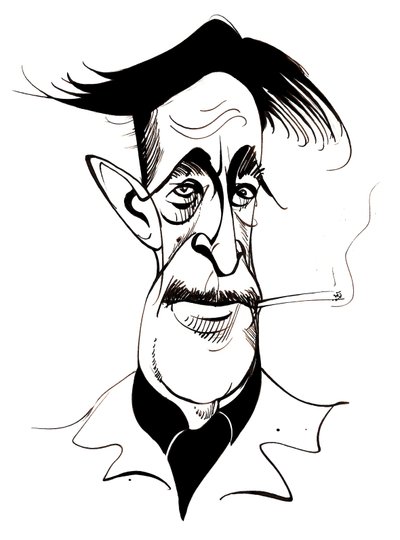 George Orwell - caricatura de Neale Osborne